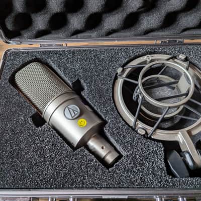 (#2 of 2) Audio-Technica AT4047/SV Large-Diaphragm Side-Address Cardioid Condenser Microphone 2010s - Silver image 1