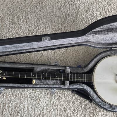 1899 S.S. Stewart Special Thoroughbred 5 string Open Back Banjo with hard case image 5