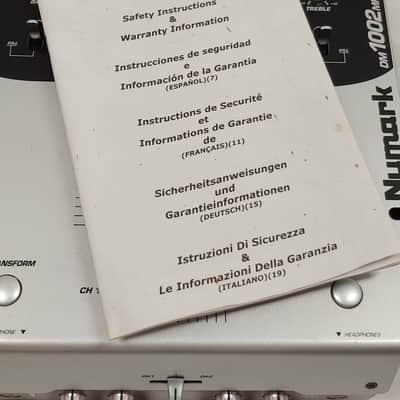 Numark DM1002MKII black/silver stereo 2 channel DJ mixer incl Power Supply image 10