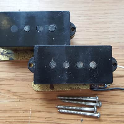 Vintage 1971 Fender Precision Bass Pickups - 1970's P Bass Gray Bottom Pickup image 1