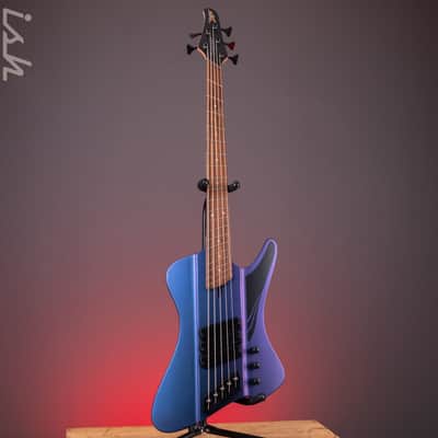 Dingwall D-Roc Standard 5-String Bass Matte Blue to Purple Colorshift B-Stock image 2