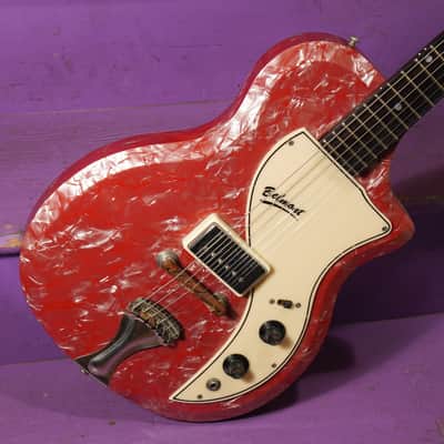 1962 Supro Belmont (National/Valco) Pink Pearloid Electric Guitar (VIDEO! Fresh Refret+Work, Ready) image 2