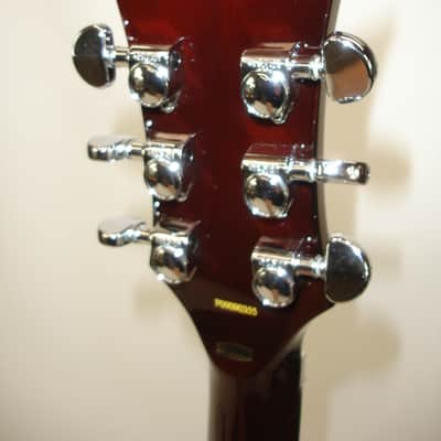 DBZ Barchetta FM Electric Guitar, Amber w/ Case image 12