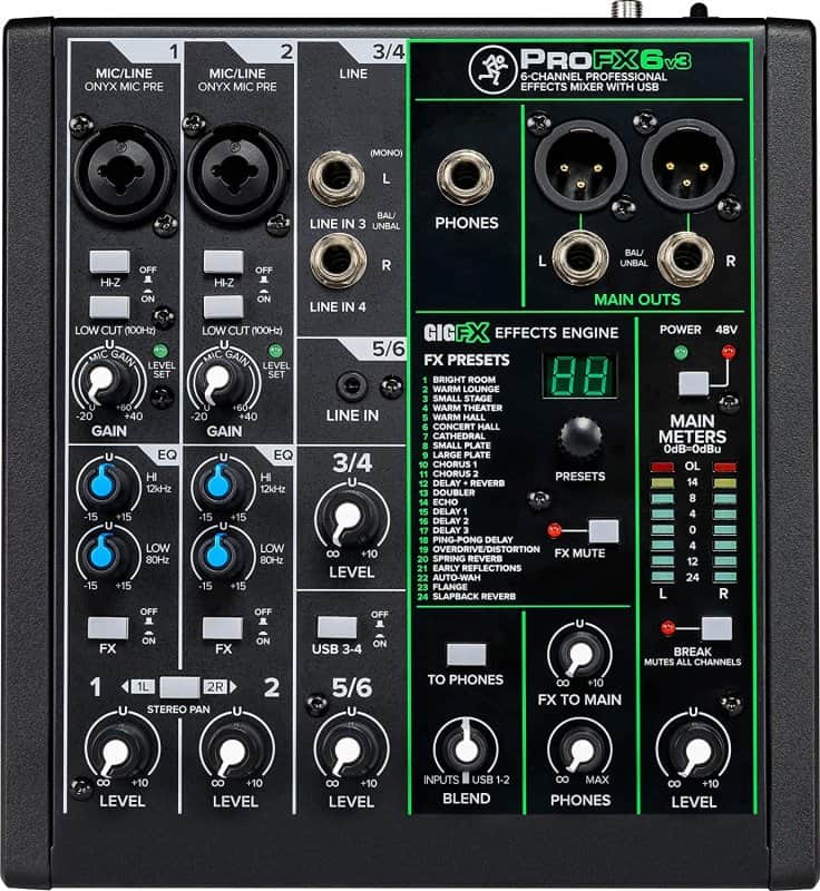 Mackie ProFX6v3 6-Channel Effects Mixer image 1