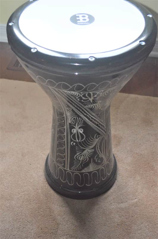 Meinl Percussion HE-3218 Bass Aluminum Doumbek, Hand-Engraved-mint++ in box image 1