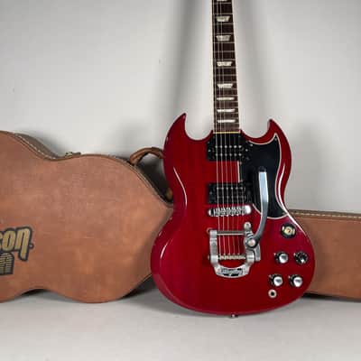 1996 Gibson '61 SG Reissue Cherry Finish Added Bigsby w/OHSC image 6
