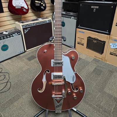 Gretsch G6118T Players Edition Anniversary Hollow Body - Two-Tone Copper Metallic / Sahara Metallic image 1