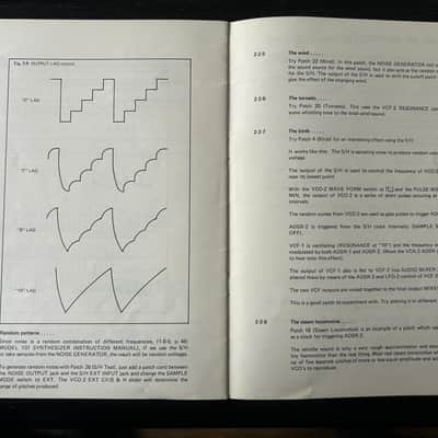 Roland System 100 102 Synth Expander - OG Operation Manual and Patch Book image 6