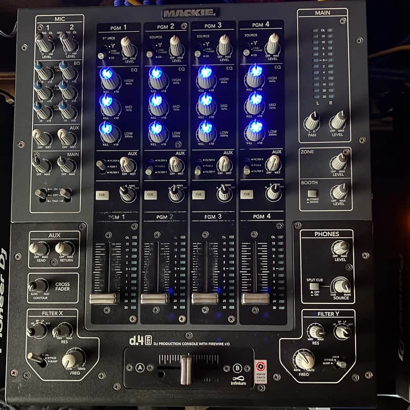 Mackie D.4 PRO 4-Channel Firewire DJ Production Console image 1