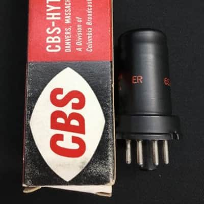 NOS CBS-HYTRON 6SJ7 Pentode AUDIO GUITAR AMP VACUUM TUBE Tested USA 2.1578-D image 2