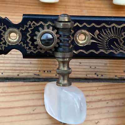 Vintage Engraved Fustero Classical Spanish Guitar Tuning Heads Tuners Circa 1970 image 3