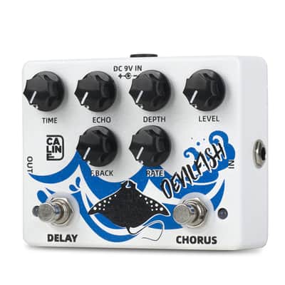 Caline DCP-03 DEVILFISH Chorus Delay Effect Pedal Dual Guitar Pedal (Price includes the import duty for US buyer) image 1