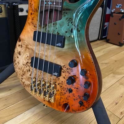 Ibanez SR1605DW-ASK Premium Soundgear Electric Bass Guitar Autumn Sunset Sky Gloss image 3