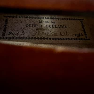 Used Olin Bullard V USA MADE Vintage 4/4 full size Violin w/ case image 16