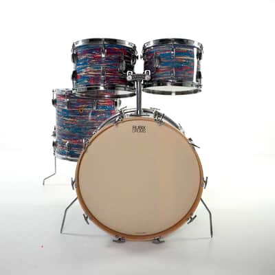 Ludwig 4-Piece Kit in Psychedelic Red 1971-1975 22,12,13,16 image 1