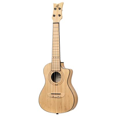 Ortega RUNAB-CC Bamboo Series Solid Bamboo Top & Neck 4-String Concert Acoustic-Electric Ukulele w/Gig Bag image 6