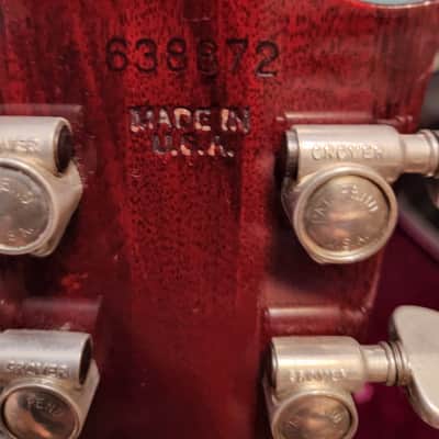 Vintage Gibson SG 1972 Cherry built in the  Kalamazoo factory.  Hang Tags ..Original owner  never Registered with Gibson. image 3