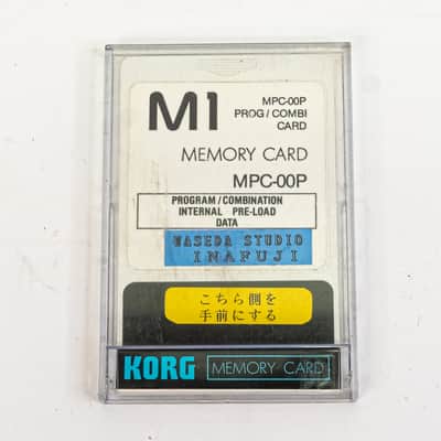 Korg MPC-00P Program Combination Data Card M1 M1R Factory Presets