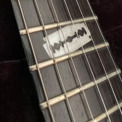 Dean Dime Razorback V 255 Classic Guitar 2007 Dimebag Black with Yellow Bevels EMG 81 85 Active Pickups with 24 Frets and Floyd Rose Tremolo image 13