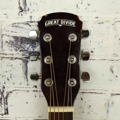 2009 Great Divide LD-2-SB Dreadnought Acoustic Guitar – Vintage Sunburst image 4