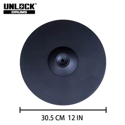 UNLOCK 12” 2 Piece Hi Hat Cymbals for Roland Alesis Strike VH image 2