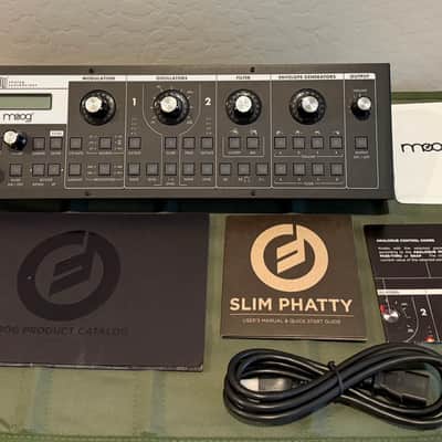 Moog Slim Phatty 2010s - Black with Rack Ears (3702)