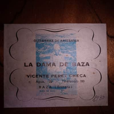 Amazing Vicente Pérez Checa traditional classical guitar Baza, Granada 1980 La Dama de Baza image 8