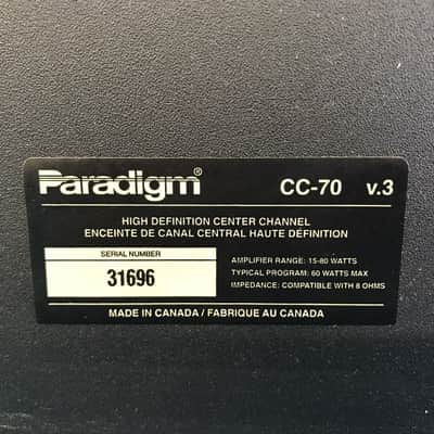 Paradigm CC-70 V.3 Center Channel Speaker - Tested & Working image 4