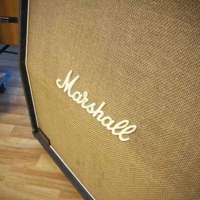 Marshall JCM 800 Lead Series Amp & JCM 800 Lead-1960 Cabinet All Original-Circa-1985-Black Vinyl Brown Grill Cloth image 8