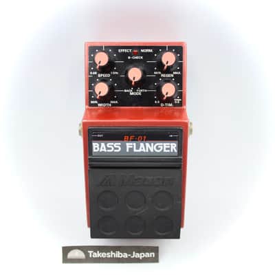 Maxon BF-01 Bass Flanger Made in Japan Guitar Effect Pedal 131923
