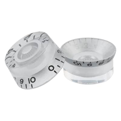 4 Silver LP Speed Control Knobs Electric Guitar Volume Tone Les Paul Metric image 3