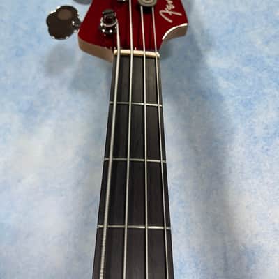 2010 Fender Japan AJB Aerodyne Jazz Bass Old Candy Apple Red, MIJ image 4