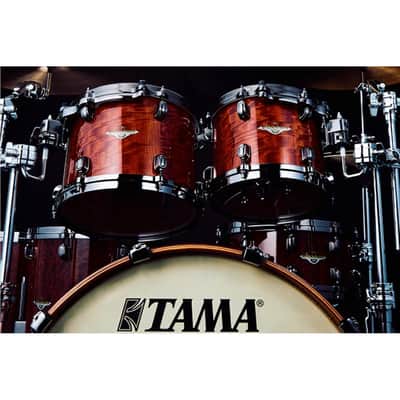Tama Starclassic Bubinga 5-Piece Shell Pack - Gloss African Cherry image 2
