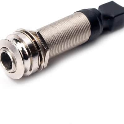 1/4" (6.35mm) Output 4mm Input Endpin , Piezo Pickup Jack Built-in Rod Piezo Pickup for Acoustic Guitar image 2