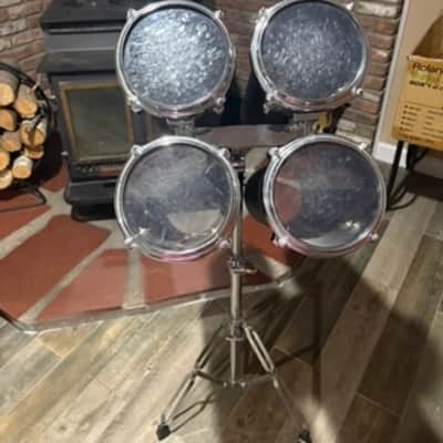 Vintage 1980's Octobans Tube Toms-8 Piece High & Low Pitch Set with Stand-Unknown Brand image 15