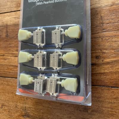 Gibson PMMH-010 Deluxe Vintage Style Tuner Set 2010s - Green Key / Vintage Nickel image 4