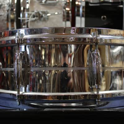 1970s Gretsch 5x14 4160 Chrome Over Brass Snare Drum image 3