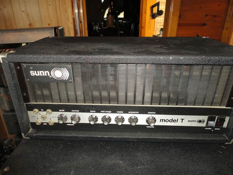 Vintage 1973 Sunn Model "T" - Tube Amp Head & Original 215H Cabinet Works! Pickup Only! image 1