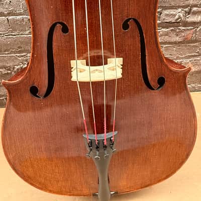 Artisan Strings Bravura Model 300 4/4 Cello 2006 Natural Finish w/ Original Gig Bag - Poor Condition, Cracked Wood image 4