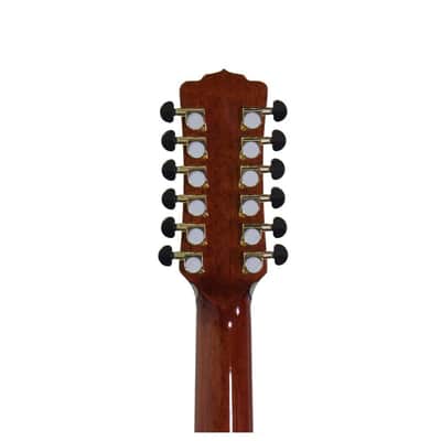Luna Guitars 12-String Acoustic Electric Guitar - Gloss Natural (VISTA EAGLE 12) image 4