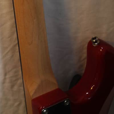Squier Standard Stratocaster 2006 with Rosewood Fretboard in HS Case - Cherry Sunburst image 9