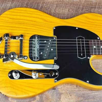 MyDream Partcaster Custom Built - Ash Butterscotch Bigsby Charlie Christian image 2