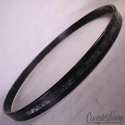 *Leedy Black Diamond Pearl 22"Bass Drum Hoop/Rim Slingerland 60s 1Ply Maple BDP* image 2