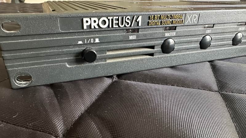 E-MU Systems Proteus/1 XR Rackmount 32-Voice Sampler Module 1989 - Black image 1