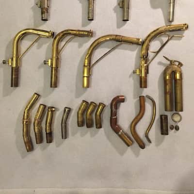 Used Sousaphone Necks, Bits, Braces, Tuning Slide, Mouthpiece Great Condition image 1
