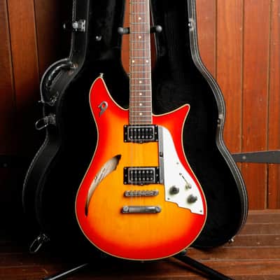 Duesenberg Double Cat 12-String Electric Guitar Fire Burst Pre-Owned image 2