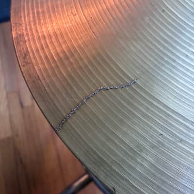 Restored Sabian 18” B20 Crash/Ride made in Italy 1982 - Traditional image 3
