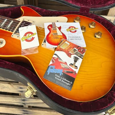 2004 Gibson Custom Shop Historic 1958 Les Paul Standard Reissue R8 Washed Cherry Burst w/Case image 11