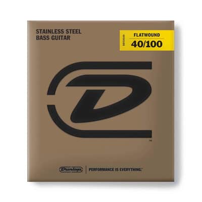 Dunlop Stainless Steel Flatwound Bass Strings 40-100 image 2