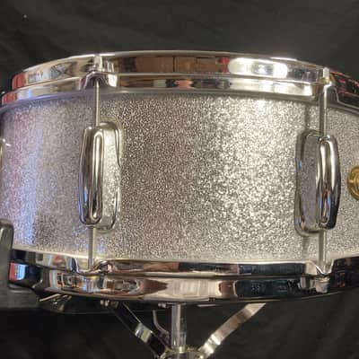 Slingerland - 14x5.5" Hollywood Ace Model Snare Drum, Refinished 1955-1959 - Sparkling Silver Pearl image 12